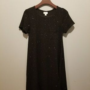 Lularoe Black Sparkle Elegant Carly